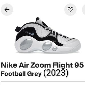 Nike Air Zoom Flight 95 "Football Grey" Mens 11.5 Brand New